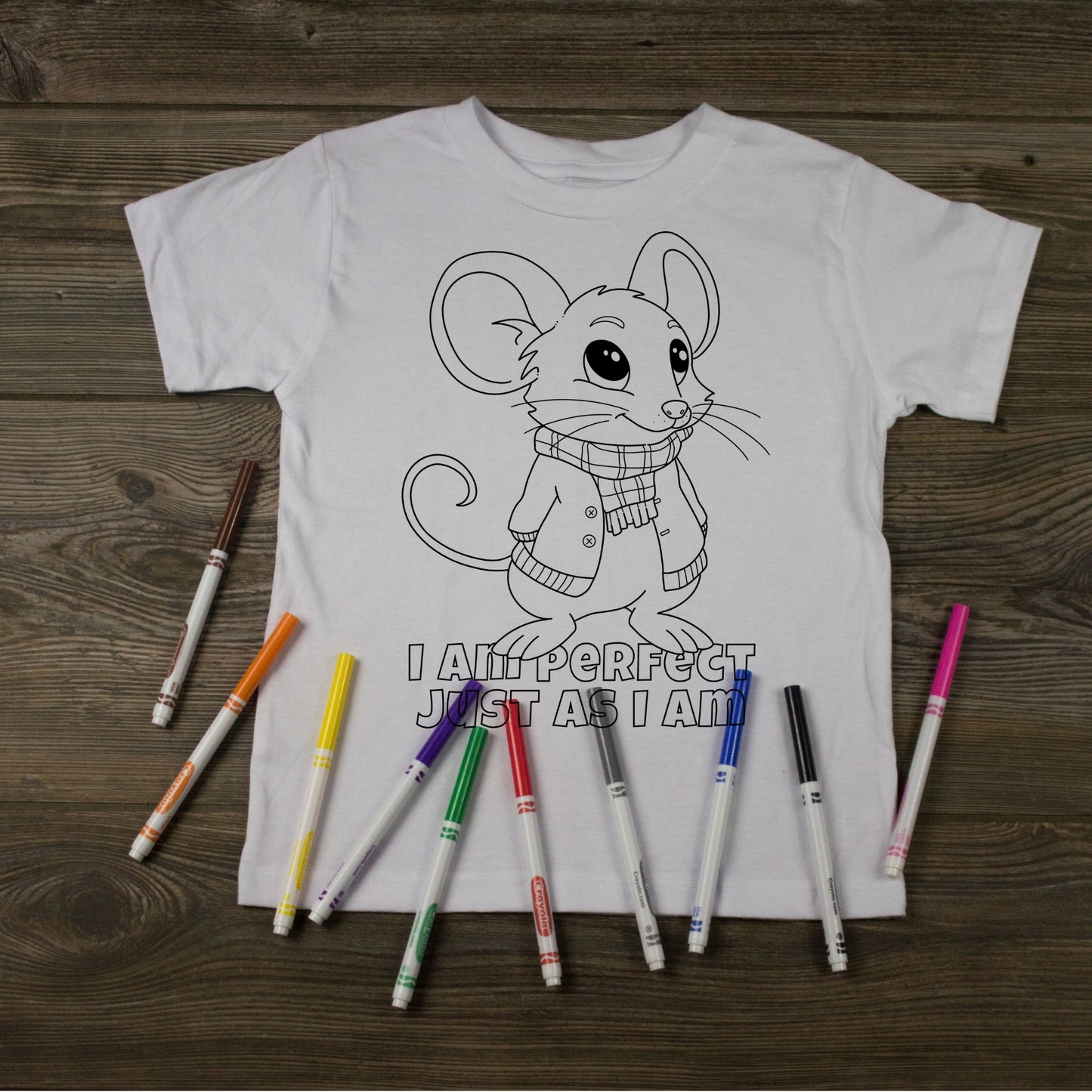 I am Perfect-Coloring Affirmation T-shirt