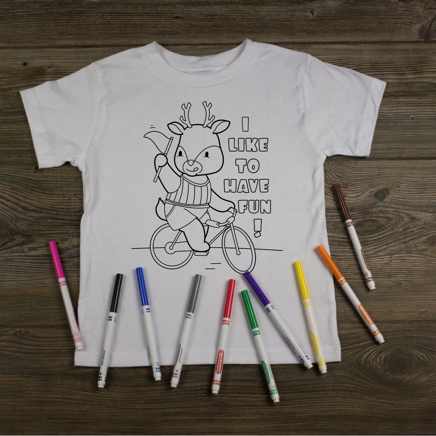 I like to have Fun-Coloring Affirmation T-shirt