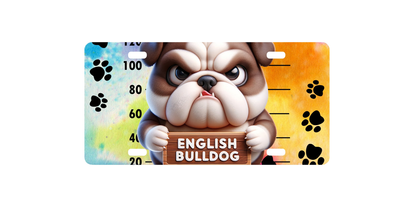 English Bulldog Plate
