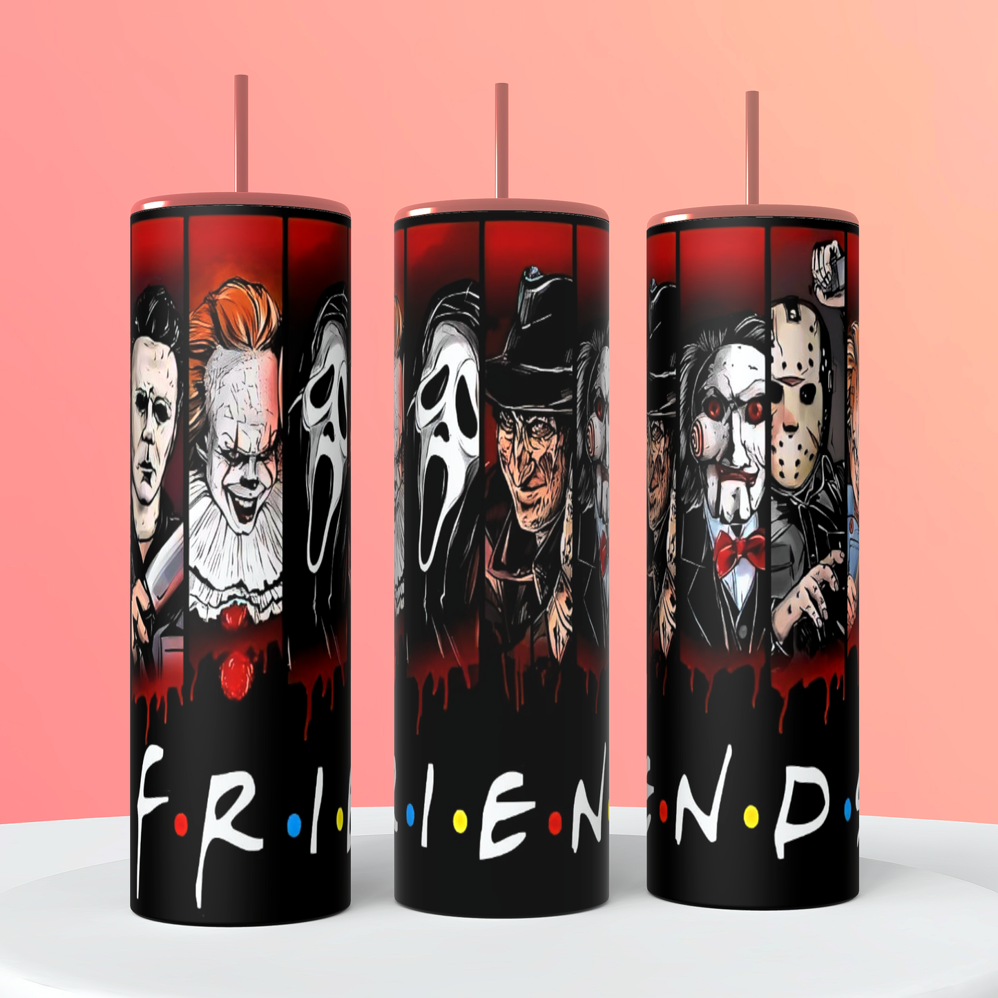 Horror and Friends Tumbler
