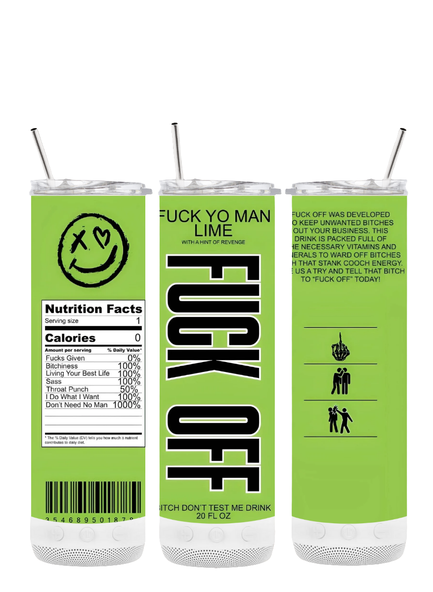 F-OFF 20 oz Bluetooth Tumbler