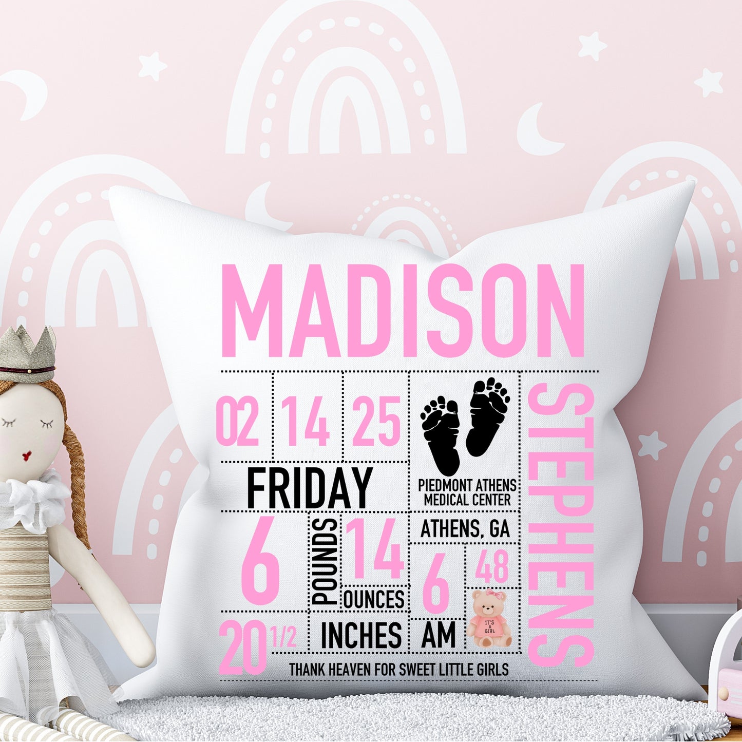 Birth Announcement Pillows