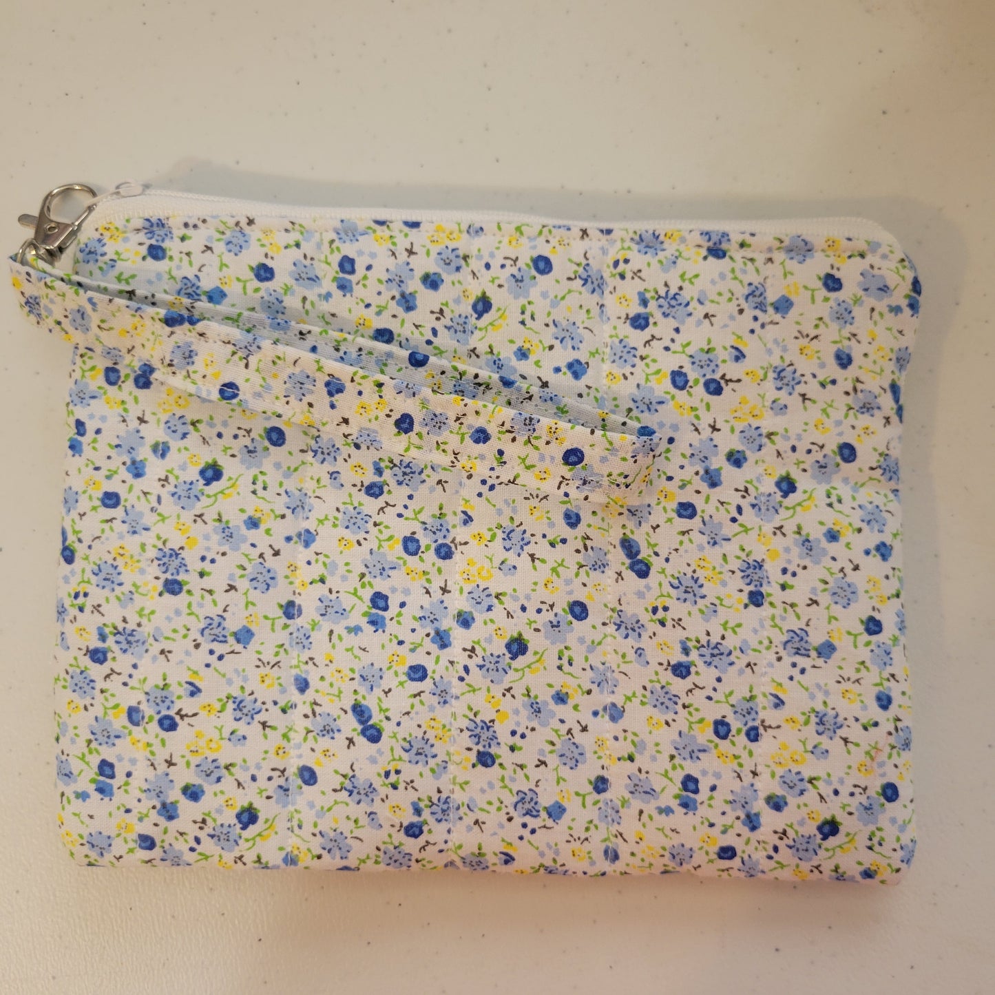 Quilted Zippered Pouches with Strap