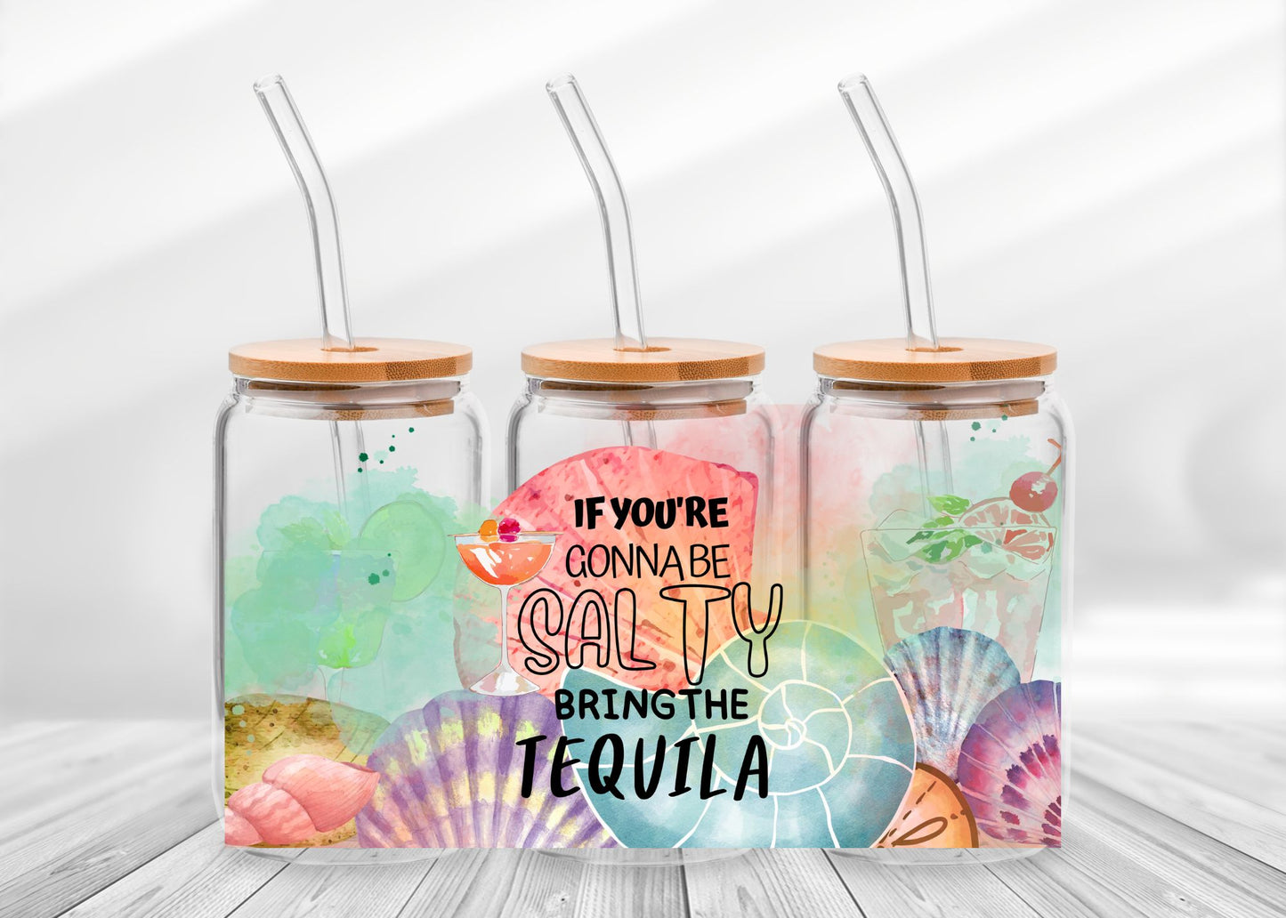 Salty-Glass Can Tumbler