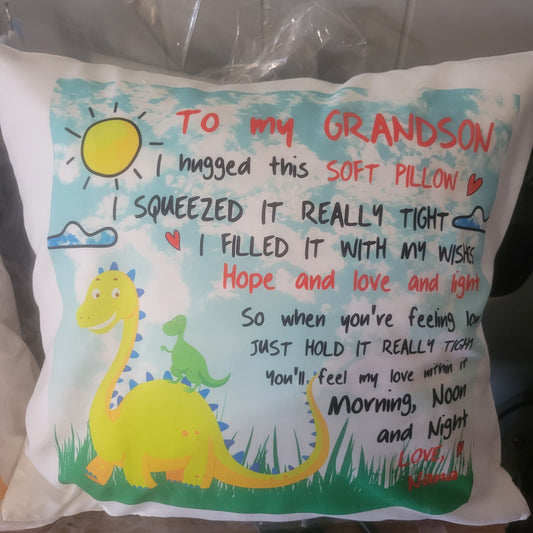 To My Grandson Pillow