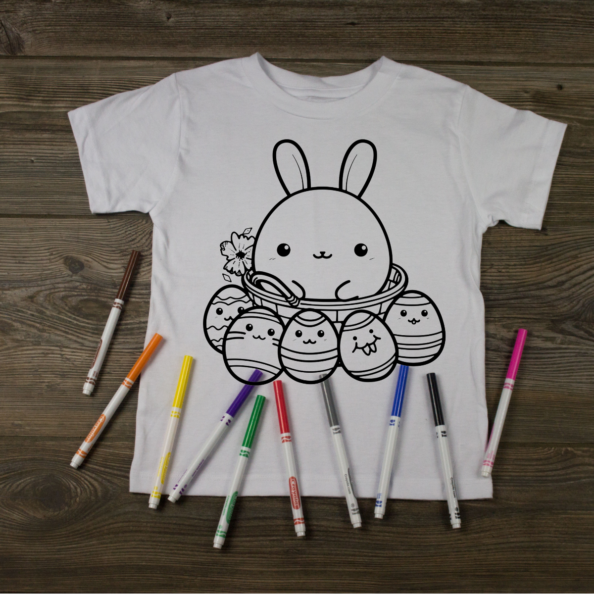 Easter Bunny Coloring T-Shirt