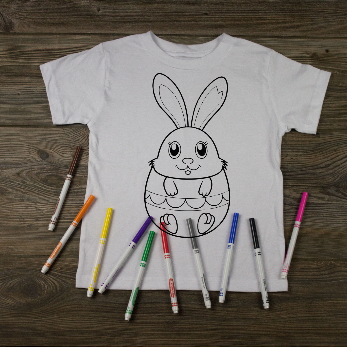 Easter Bunny Coloring T-Shirt