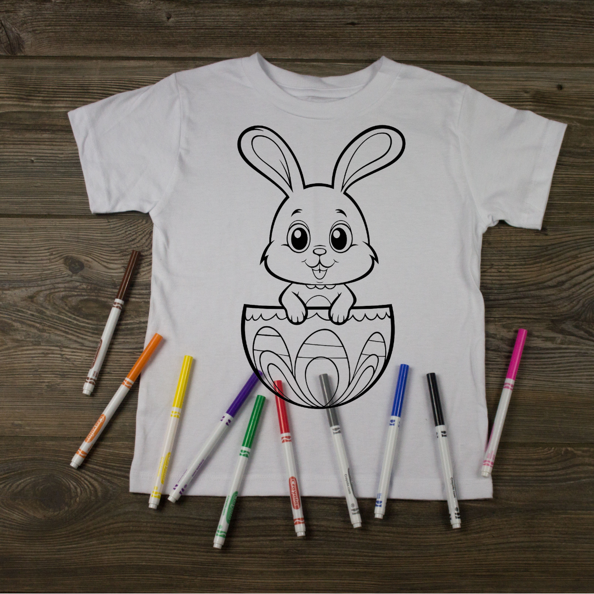 Easter Bunny Coloring T-Shirt