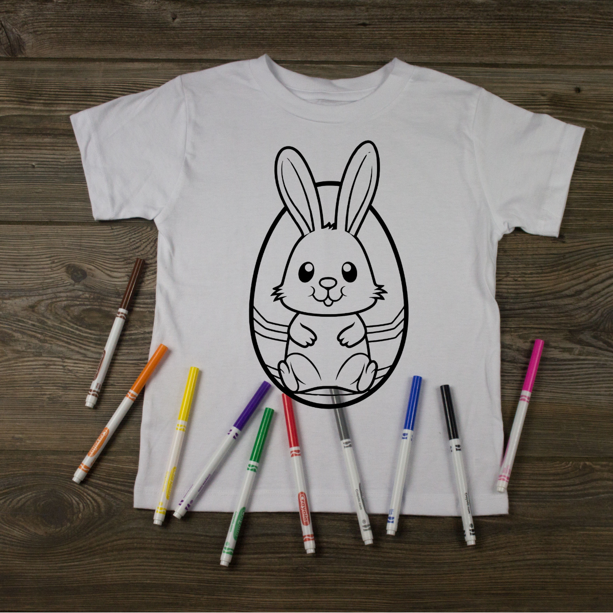 Easter Bunny Coloring T-Shirt