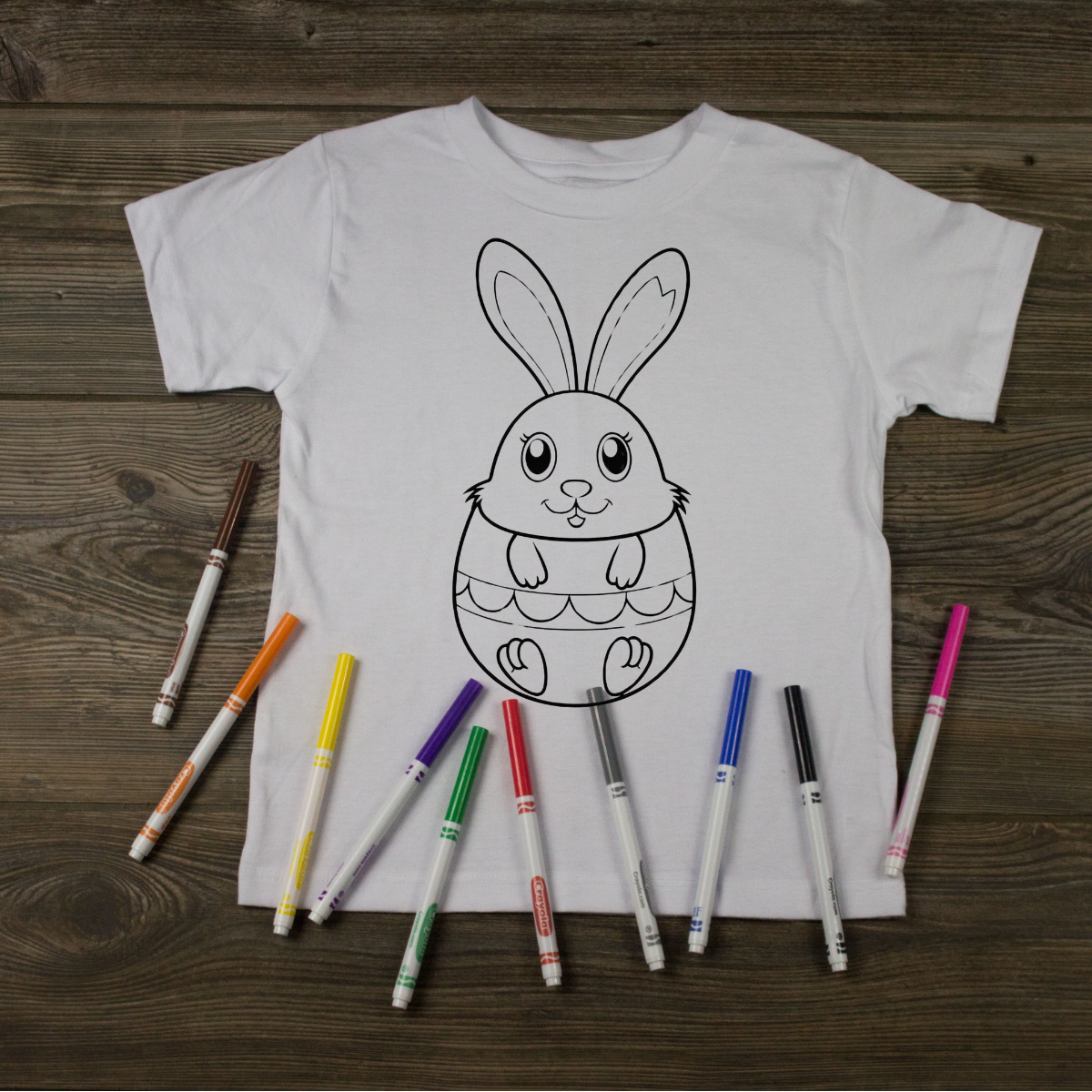 Easter Bunny Coloring T-Shirt