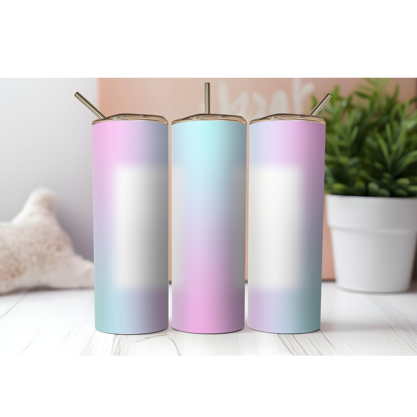 Cotton Candy Photo Tumbler