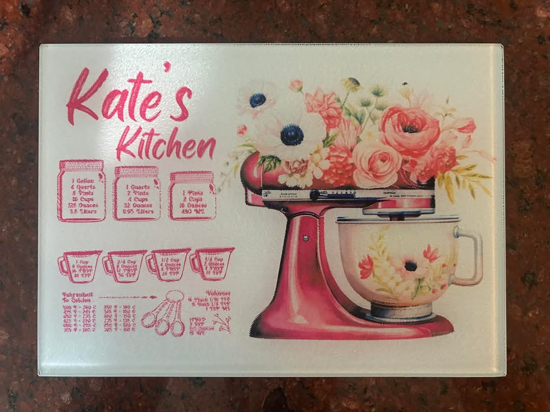 Customizable Glass Cutting Board