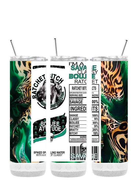 Boujee Attitude Bluetooth 20 oz Tumbler