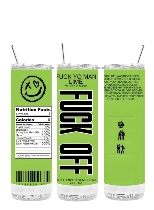 F-OFF 20 oz Bluetooth Tumbler