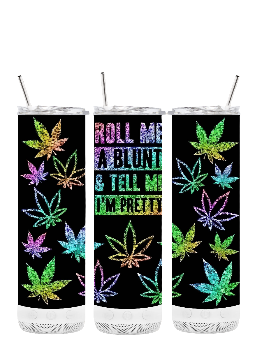 Roll Me A Blunt 20 oz Bluetooth Tumbler