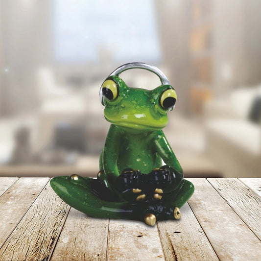 3" Gamer Frog Figurine