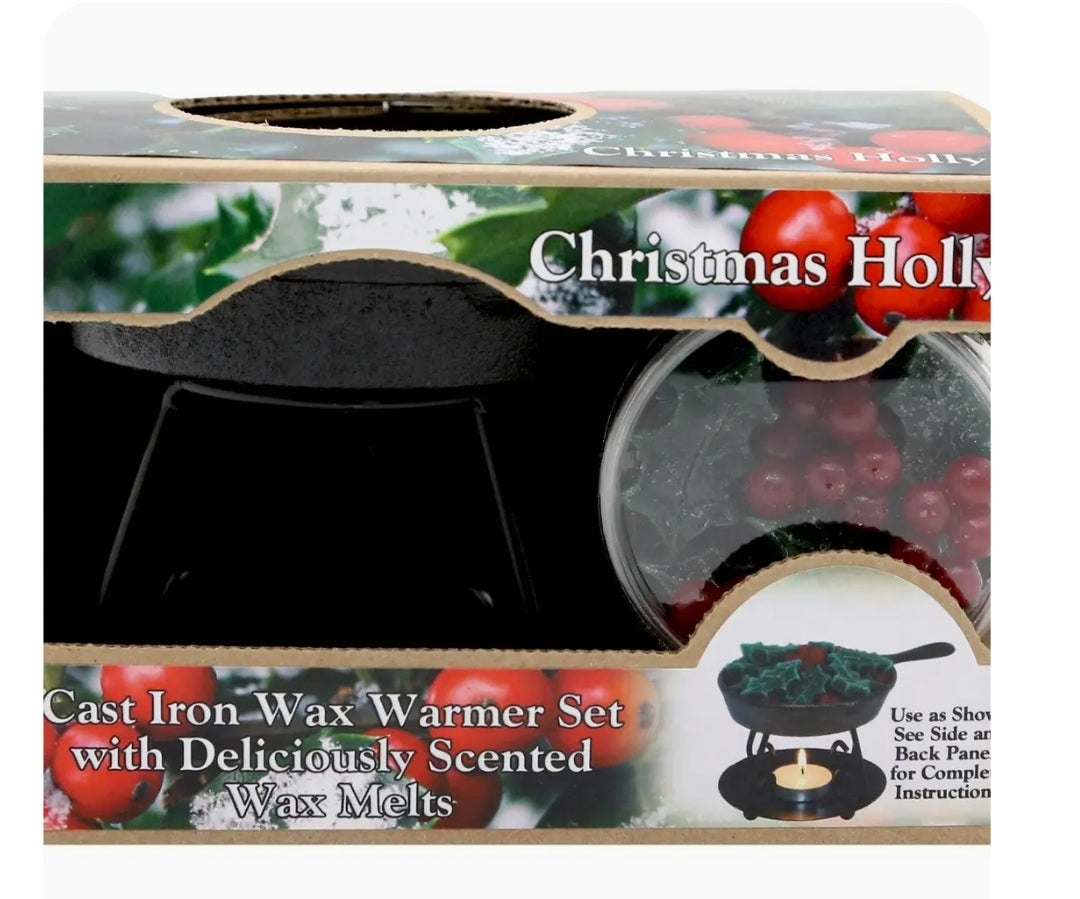 Cast Iron Wax Warmer Set