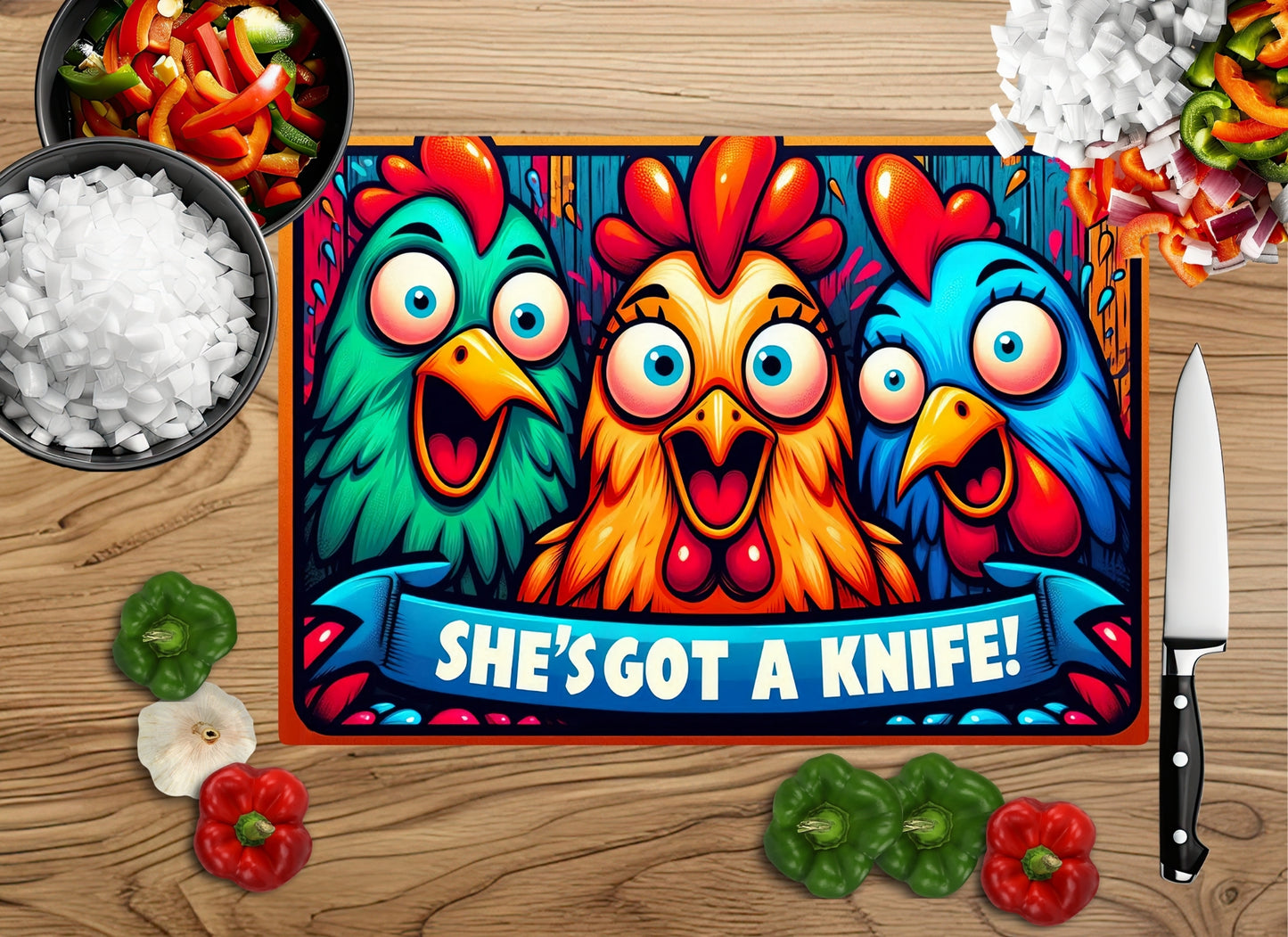 Funny Glass Cutting Boards