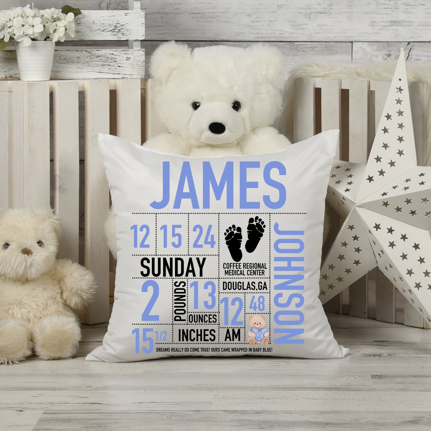 Birth Announcement Pillows
