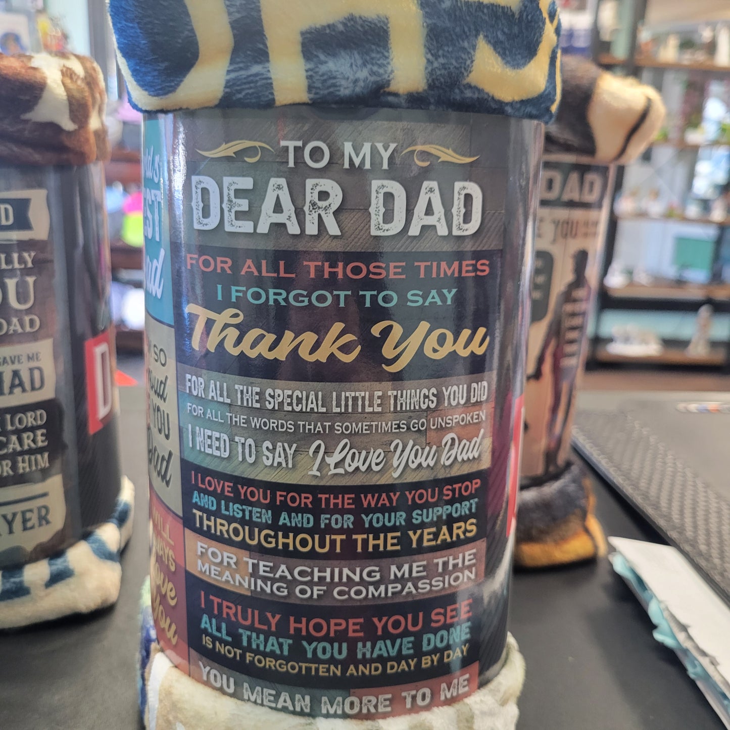 My Dear Dad Printed Blanket/Throw