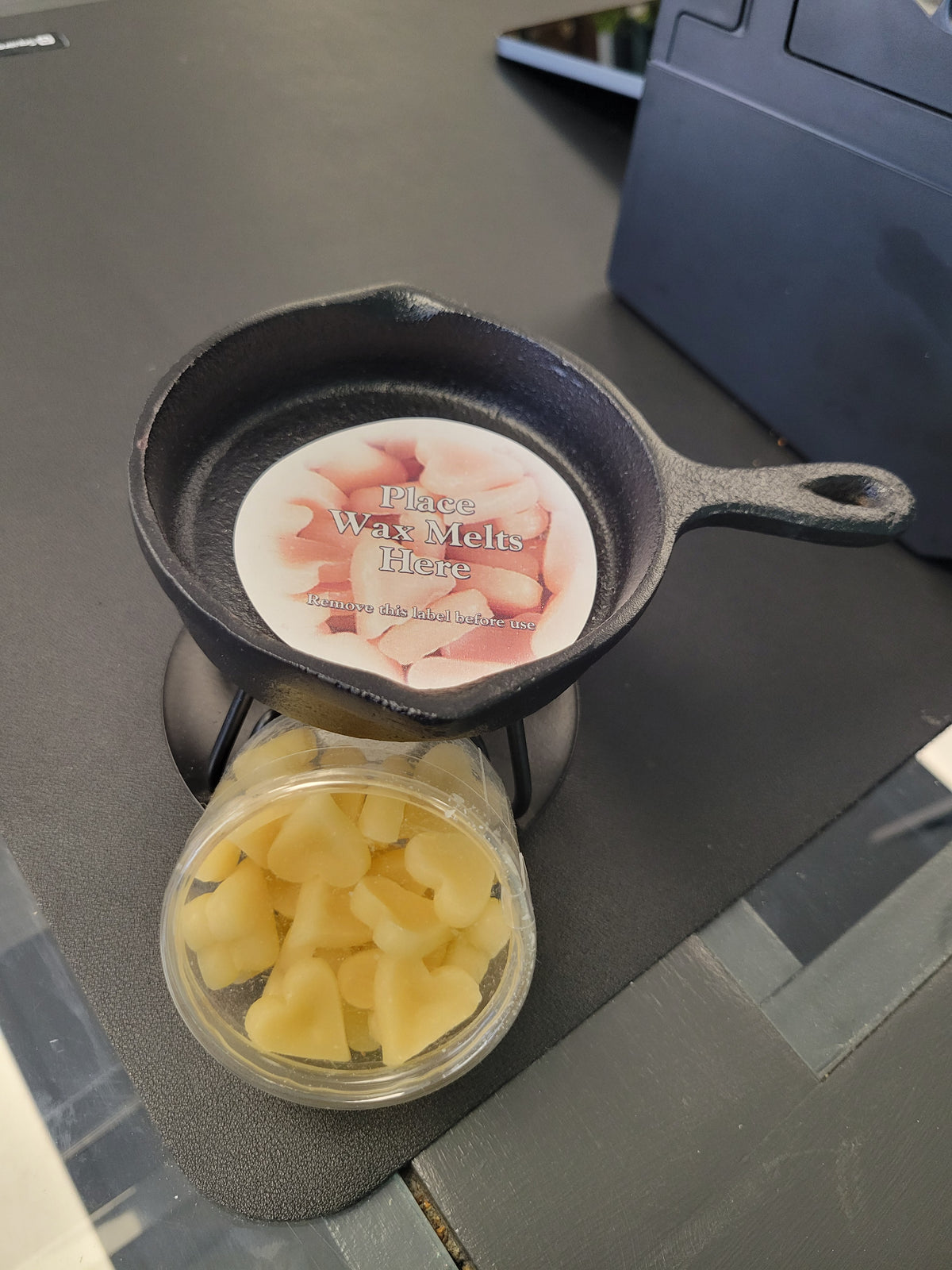 Cast Iron Wax Warmer Set