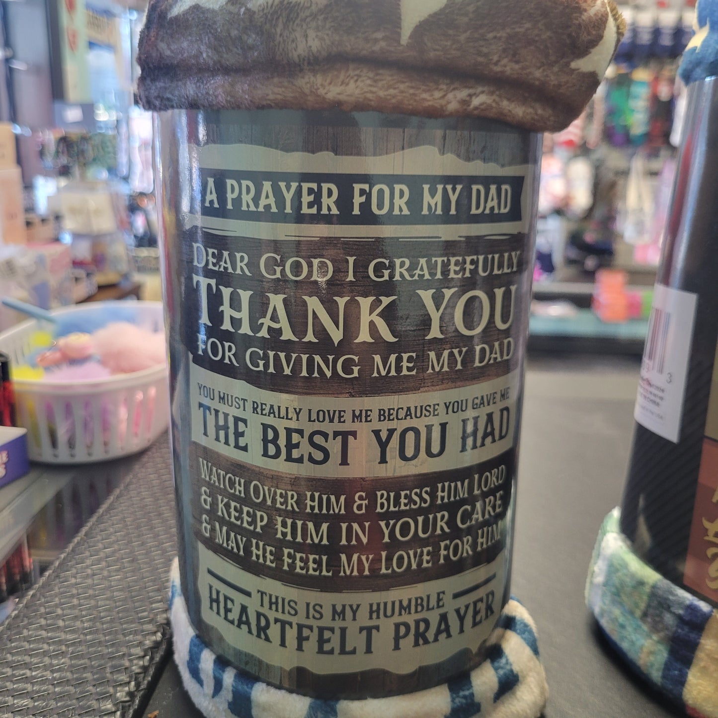 A Prayer For Dad Printed Blanket/Throw