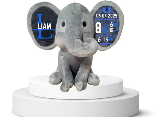 Birth Announcement Elephant