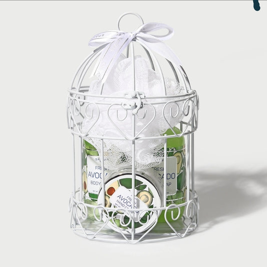 5 Piece Avocado Shower Bird Cage
