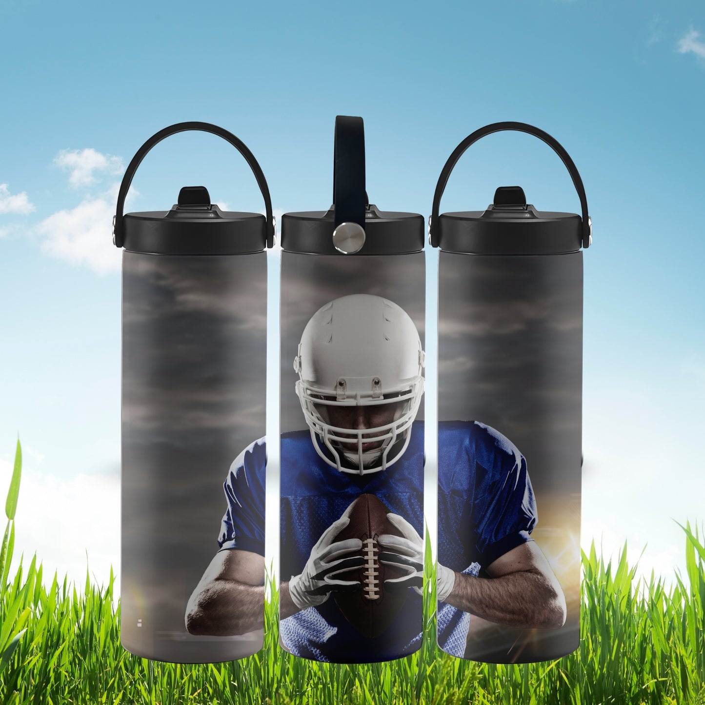 Quarter Back Football Tumbler