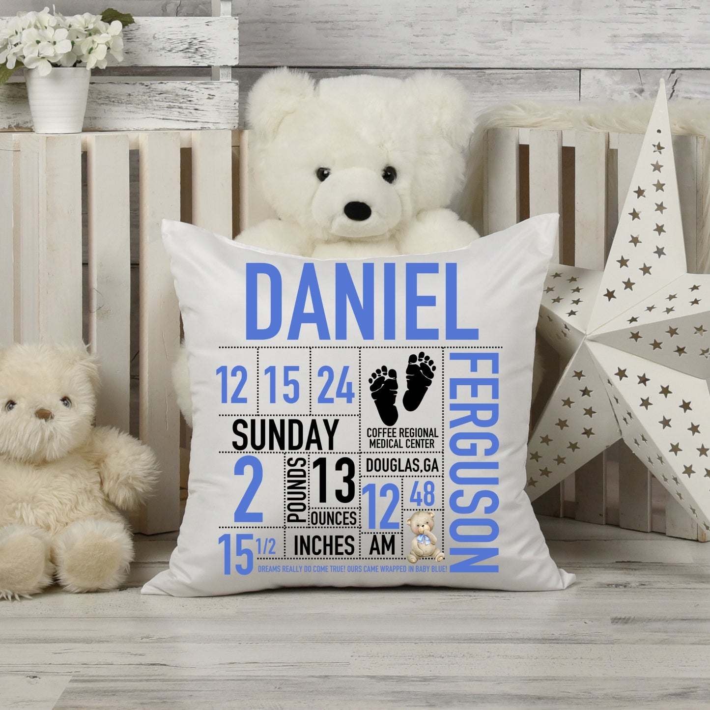 Birth Announcement Pillows