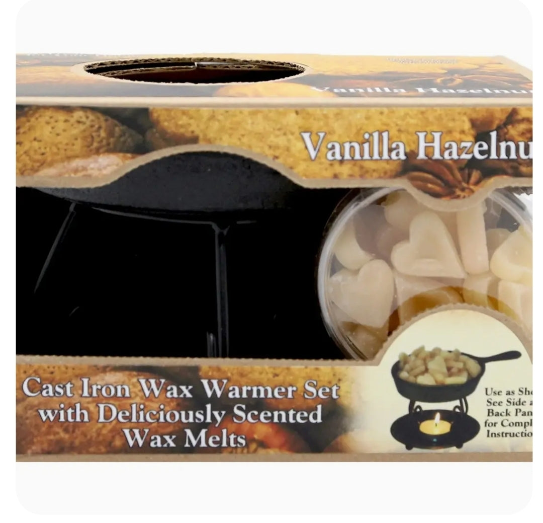 Cast Iron Wax Warmer Set
