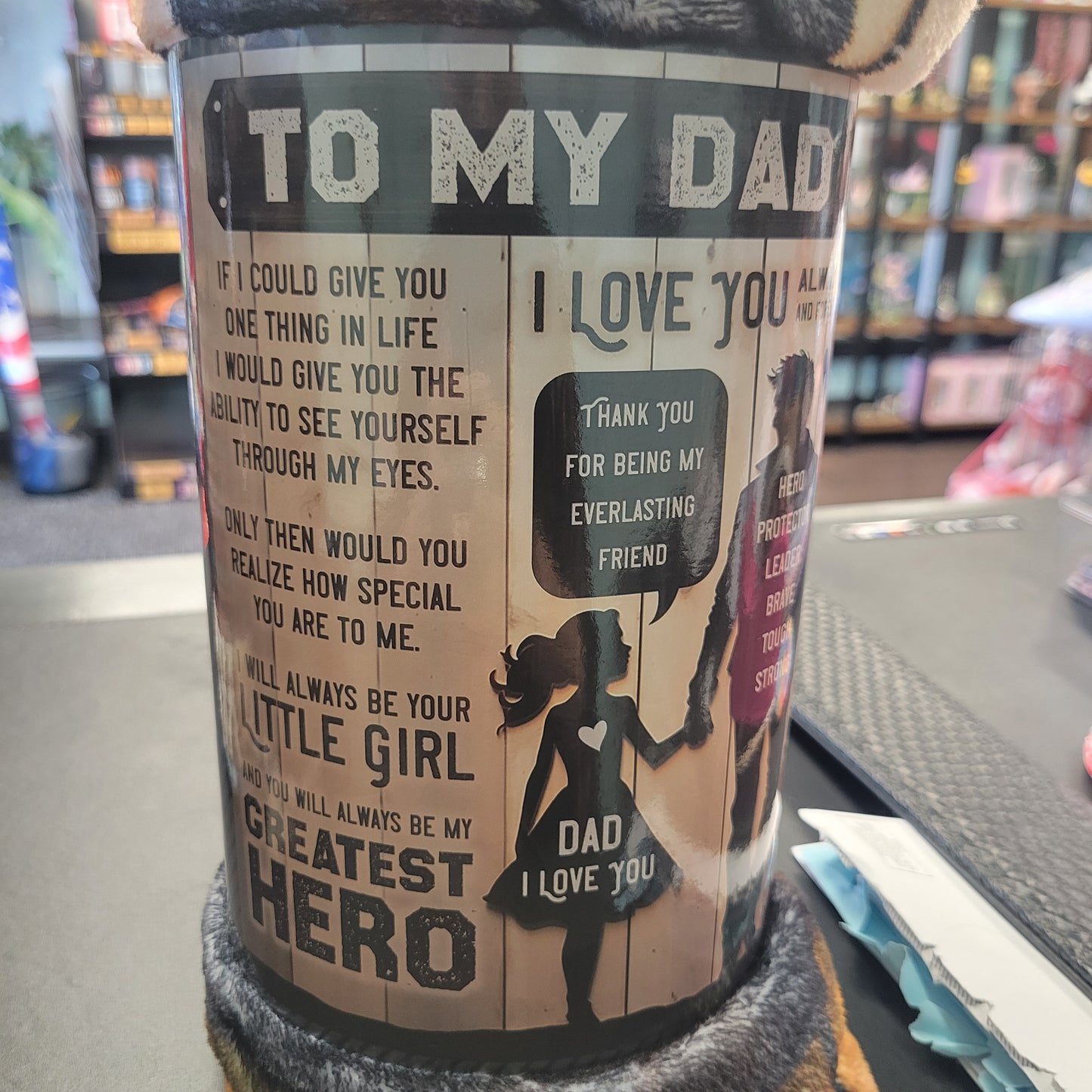 To my Dad Printed Blanket/Throw